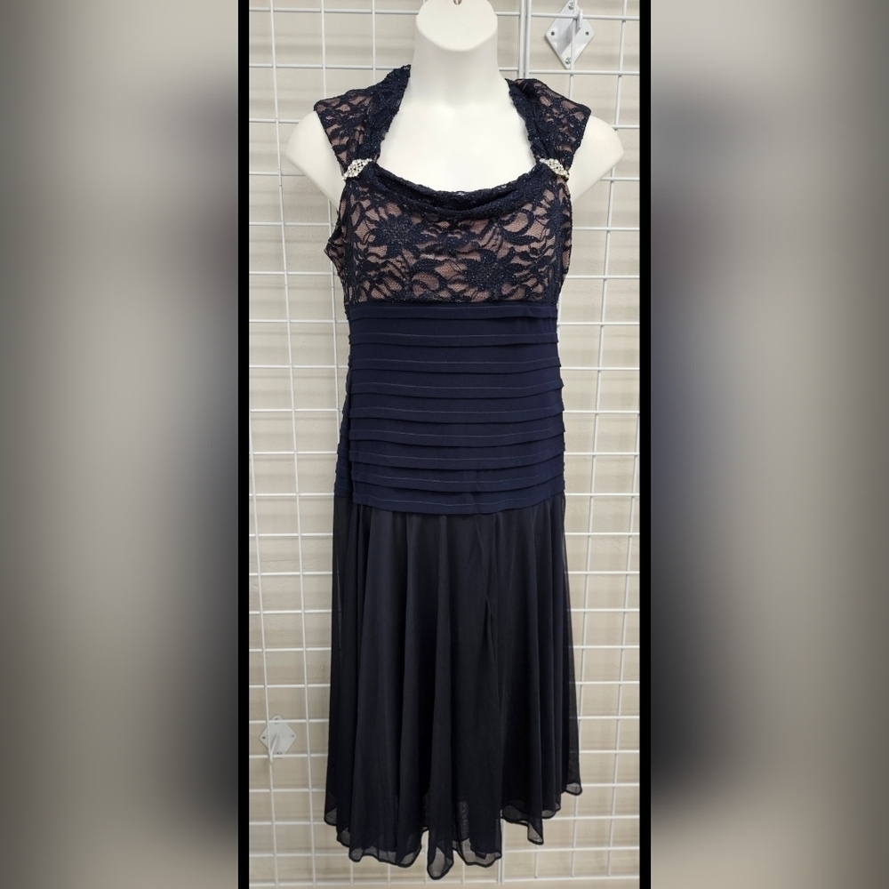 R&M RICHARDS Formal Dress in Navy Blue